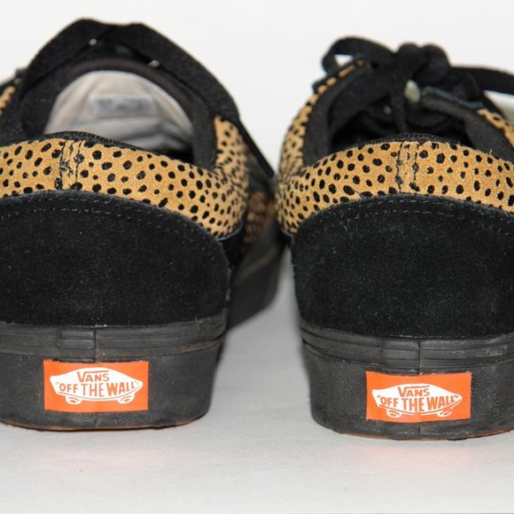 SOLD ———- VANS Old Skool Tiny Cheetah Print Snakers 7.5 - Picture 4 of 6